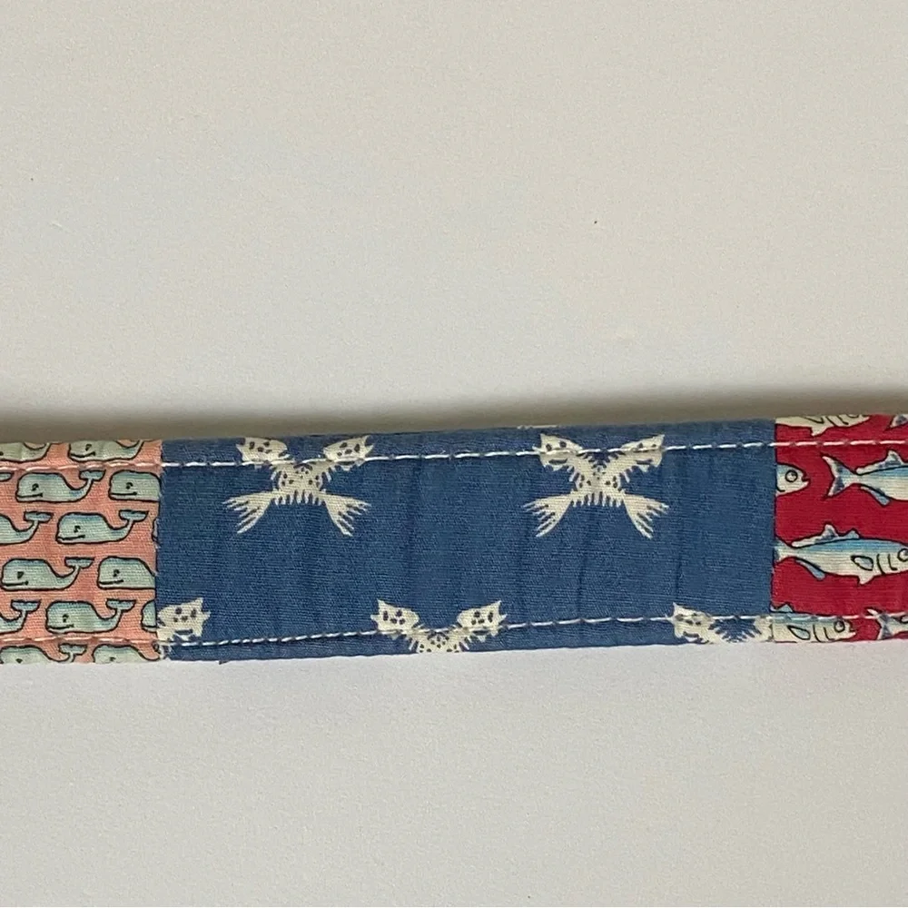 Vineyard Vines Belt Size Large Boy’s D Ring Canvas D-Ring Patchwork Preppy girls